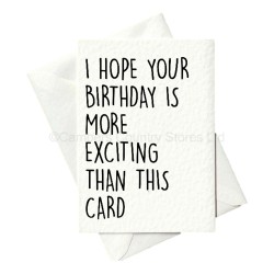 Prickly Greeting Cards More Exciting Birthday